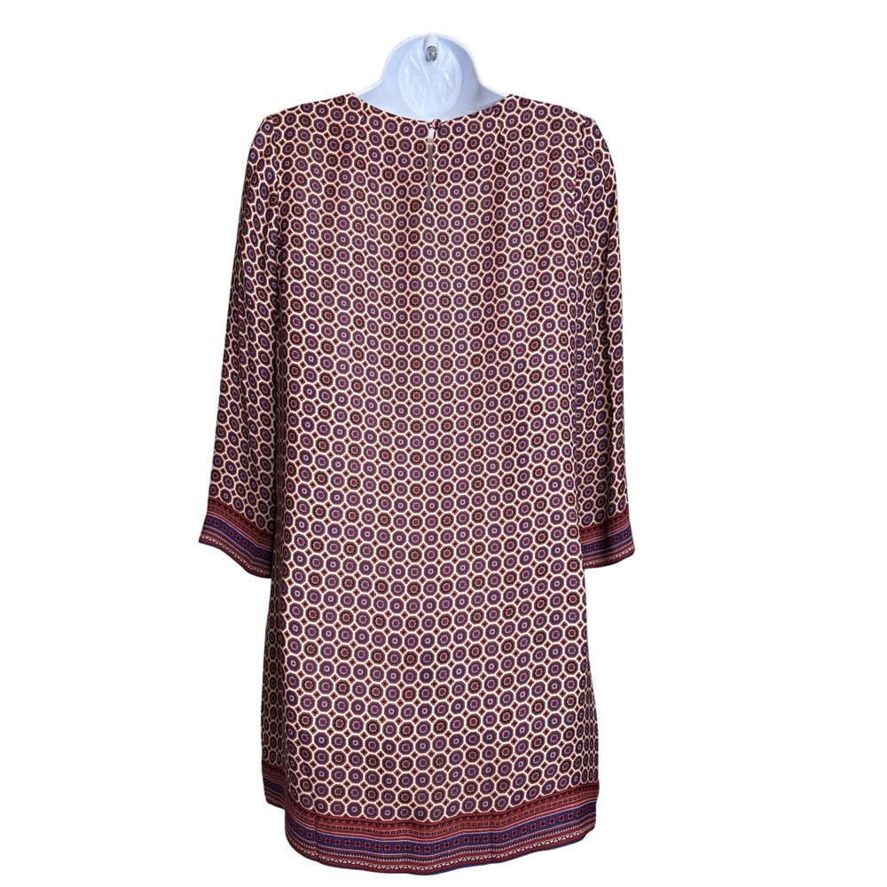 J Crew Collection Women's Jules Scarf Print Shift Dress Sz 2 Silk Old Money - Picture 2 of 11